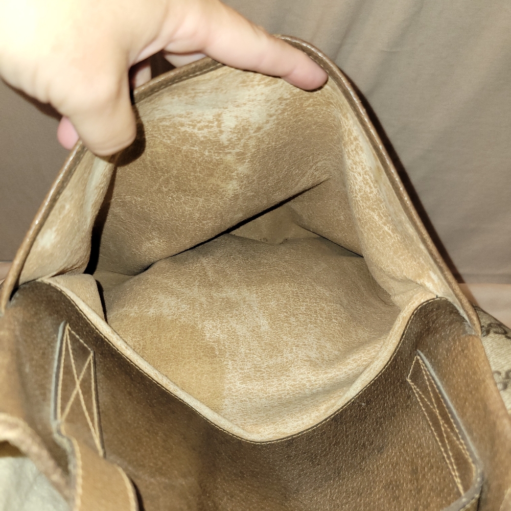 GUCCI Vintage Monogram GG Tote Coated Canvas - Project Piece - Picture 8 of 14